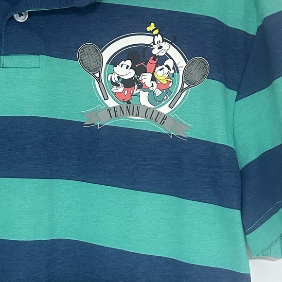 Disney Men's Mickey Mouse Short Sleeve Polo Shirt Blue Size Medium NWOT - Picture 3 of 7